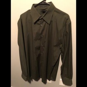 Olive Green Dress Shirt